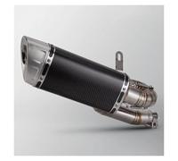 per Triumph per Street Triple 765 R S RS 765R 765S 765RS 2017-2025 Moto Scarico Marmitta Link Tubo di Coda Centrale Tubo Scarico Motocicletta(Carbonio)