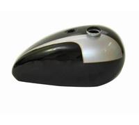 Per Triumph T140 Argento e Nero Dipinta IN Telaio Alluminio Serbatoio Carburante