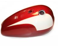 Per Triumph T140 Bonneville Ciliegia Rosso Crema Benzina Serbatoio Bonnie S2u
