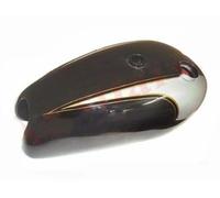Per Triumph T140 Completo Acciaio Nero & Argento Dipinta Benzina Gas Serbatoio