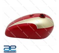 Per Triumph T140 Rosso & D'Oro Dipinta Oif Carburante Gas Benzina Serbatoio Aes