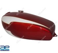 Per Triumph T160 Ciliegia e Bianco Dipinta Benzina Gas Serbatoio S2u