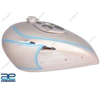 Per Triumph Tiger 90 Serbatoio Gasolio Verniciato Argento E Cromo Pre Guerra AEs