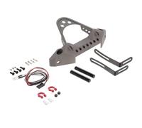Per TRX-4 Per Axial Per SCX10 II 90046 III AXI03007 1/10 Paraurti Anteriore In Metallo Con Luce RC Crawler Accessori Di Aggiornamento Rc Paraurti Posteriori