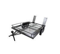 Per TRX4 Per SCX10 II III PRO Gen8 Gen9 1/8 1/10 RC Auto Parti Di Aggiornamento Metallo Heavy Duty Doppio Asse Rimorchio W Sospensione Ricambi Modellini RC