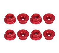 Per TRX4 Per SCX10 Per SCANIA 1/10 1/14 Rc Auto 4/8 Pz Alluminio M4 Flangia Dado Di Bloccaggio Anodizzato Colorato Parti Aggiornamento RC Componenti