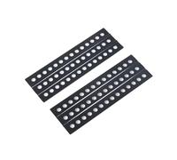 Per TRX4 Per TRX6 Per SCX10 D90 TF2 CC01 Per LC80 YK6101 HB ZP1002 ZP1001 1/10 2 Pezzi 120*38mm Per Scala Di Sabbia In Metallo Scheda Di Recupero RC Car Crawler Parti Aggiornamento RC(Black)