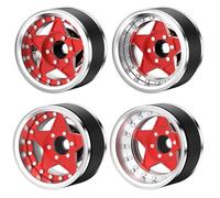 Per Trx4 Per Trx6 Per Scx10 Per Gen7 Per Gen8 1/10 Ruote Beadlock In Alluminio Da 1.9 Pollici Set Di Cerchi Offset Regolabile Hub RC Ricambi RC