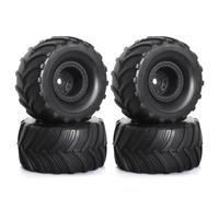 Per TRX4M Per FMS Per FCX24 Per Axial Per SCX24 AX24 1/24 1/18 RC Parte 4 Pezzi 52mm 1.0" Cerchioni Monster Truck Set Pneumatici Parti Aggiornamento Per Cingolati RC Pneumatici Auto(Black)