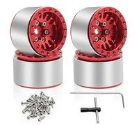Per Trx4m Per Scx24 Ax24 1/18 1/24 Rc Auto Parti Aggiornamento 1.0 Ruote Beadlock Lega Alluminio 4 Pezzi Decorativi Ricambio RC Crawler Componenti