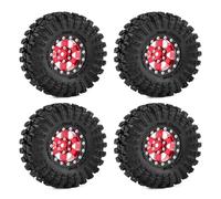 Per TRX4M Per SCX24 Per FCX24 AX24 Per FCX18 Ascent18 1/18 1/24 RC Crawler 4 Pezzi In Alluminio Da 1.3 Pollici Ruote Pneumatici Set Parti Aggiornamento Accessori Modellismo RC