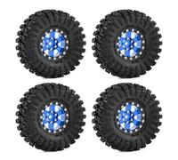 Per TRX4M Per SCX24 Per FCX24 AX24 Per FCX18 Ascent18 1/18 1/24 RC Crawler 4 Pezzi In Alluminio Da 1.3 Pollici Ruote Pneumatici Set Parti Aggiornamento Accessori Modellismo RC