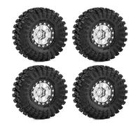 Per TRX4M Per SCX24 Per FCX24 AX24 Per FCX18 Ascent18 1/18 1/24 RC Crawler 4 Pezzi In Alluminio Da 1.3 Pollici Ruote Pneumatici Set Parti Aggiornamento Accessori Modellismo RC
