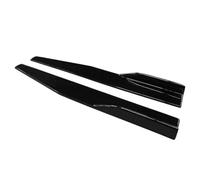 Per TT 2004-2019 2016 2017 75CM Minigonne Laterali Per Auto Paraurti Diffusore Spoiler Grembiuli Ali Estensioni Look Fibra Di Carbonio Minigonne Laterali Auto(Nero lucido)