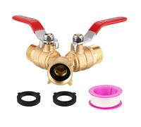 Per Tubo Da Giardino, Rubinetto Divergente 2 Vie, Adattatore Filettatura GHT 19 mm per Irrigazione Esterna Giardino Cortile