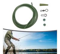 Per tubo di rig pre attrezzato per elicottero e per configurazione CHOD 5 x collegamenti per pesca alla carpa, ideale per aree di piombo vietate (verde)