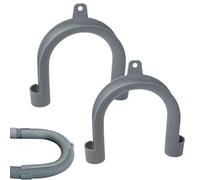 Per Tubo Di Scarico, 2 Pezzi Gancio Per Tubo Di Scarico Della Rondella A Forma Di U Per Tubi Da 20-26 Mm, Morsetta Per Tubi Regolabili Per Bagni Camere Da Bagno Lavanderia