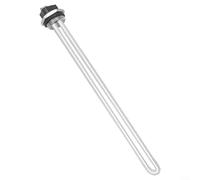 per Tubo Riscaldante Elettrico 12V 600W in per acciaio per Scaldacqua Solari - per elemento Resistenza Impermeabile con Protezione Anti-Secco 30x6x6cm