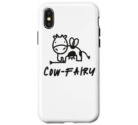 Per tutti coloro che amano le mucche - buffa fata delle Custodia per iPhone X/XS