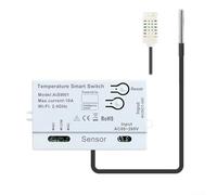 Per Tuya Compatibile Smart WiFi Sensore di Temperatura con Telecomando, Gestione Automatica della Temperatura per Efficienza Energetica (C)