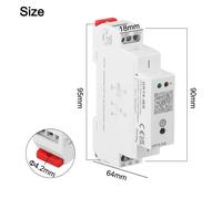 Per TUYA Interruttore orario WiFi compatibile GRT8WS con indicatori LED 110240V