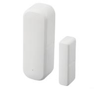 per Tuya per ZIGBEE Sensore per porte e finestre, interruttore magnetico intelligente WiFi con controllo vocale, notifica allarme app per la sicurezza domestica garage cameretta dei bambini, nessun