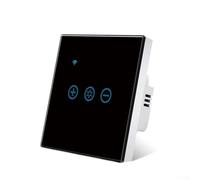Per Tuya Smart Control Dimmer Switch con funzionalità touch, comandi vocali, 150 W, AC 100 240 V (nero)