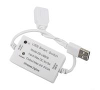 per TUYA USB per ZIGBEE Controller Smart Switch, Modulo di Controllo Vocale con Modalità Autobloccante/Interblocco/Inching, Uscita DC 5V/3A per Smart Home Automation, Nero