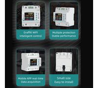 Per Tuya WiFi 100A Contatore Elettrico 1fase per Tracciamento Energia in Tempo R