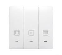 per tuya WiFi Smart Curtain Switch per tapparelle elettriche, controllo | PC V0 ignifugo, telecomando app, automazione programmata, compatibile con assistente vocale, 100-240 V