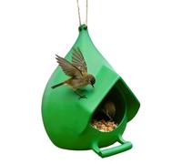 per uccelli all'aperto: sospesa a prova di pioggia, supporto per semi protetto dalle intemperie, design stabile e facile da ricaricare, accessorio per attirare la fauna selvatica