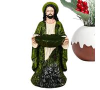 per uccelli, collezione di statue con motivo Gesù, resistente alla | Abbeveratoio per uccelli, in gabbia, per patio, balcone, osservazione di colibrì e fringuelli
