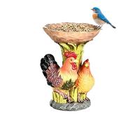 per uccelli da giardino, in resina, multifunzione, per mangime per il cortile, per aras, pappagalli, parrocchetti, balconi, terrazze, giardini, cortili