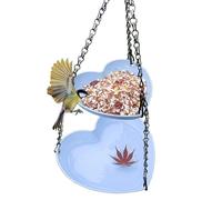 per uccelli - Vassoio per vasca per uccelli da esterno, per alimentazione resistente alle fuoriuscite, stazione d'acqua multistrato, accessorio durevole per santuario della fauna