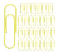 Per ufficio graffetta grande 10 cm, 40 pezzi metallo gigante, giallo chiaro