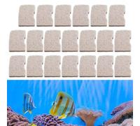Per un efficace controllo dell'ammoniaca compatibile con Fluval 306 o 307 o 406 o 407 Canister Aquarium Ammoniaca Removal Filter Pads 20 Pack 12 x 73 cm Fibra di Cotone per Media