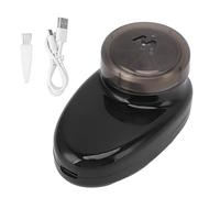 Per un foglio a forma di, per mini trimmer a cor, impermeabile ricaricabile USB con display digitale, per il taglio della barba (Nero)