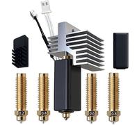 Per un hotend in carbonio Elegoo Centauri, ugello in acciaio temprato 0,2mm, 0,4mm, 0,6mm, 0,8mm per ottone temprato e kit hotend, con dissipatore di
