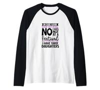per Una Mamma stanca - Tre Figlie Maglia con Maniche Raglan