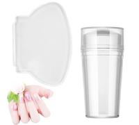 per unghie francese - per | Impronta all'avanguardia francese, kit per manicure per il corpo trasparente con coperchio, raschietto di design polacco, testa di stampa trasparente