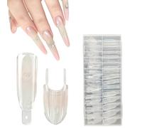 Per Unghie Riutilizzabili Anti-Polvere A Misura Completa Senza | Forme Per Unghie Superiore E Sotto Per Le Donne Artisti Casa Soggiorno Fai Da Te Esterno Manicure Matrimonio Sposa Spa