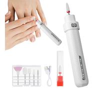 per unghie rotante, per unghie compatta 500 mAh, macchina per la cura delle unghie dotata di luce LED, macchina per limare le unghie senza sforzo, lucidatrice per unghie elettrica di forme