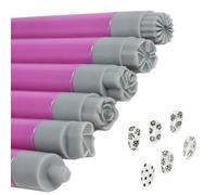 per unghie, set di tamponi per unghie | 6 x ritmo delle unghie | per fiori, strumenti per la perforazione delle unghie e una forma unica, questo set offre tutto per varie emozioni e oc