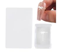 Per Unghie Stamper Trasparente Raschietto Strumenti Per Manicure | Copertura Di Quadrato Nail Design Casa Salone Feste Vacanze Artisti Principianti Ragazze Donne