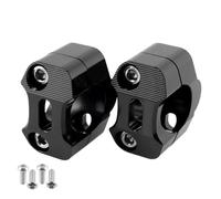 Per Universale Moto CNC Fat 1 1/8'' 28mm Manubrio Morsetto Adattatore Riser Conico Pit Pro Dirt Motor Bike ATV Quad Motocross(Black)