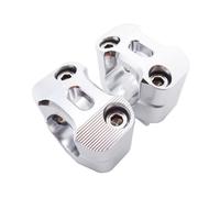 Per Universale Moto CNC Fat 1 1/8'' 28mm Manubrio Morsetto Adattatore Riser Conico Pit Pro Dirt Motor Bike ATV Quad Motocross(Silver)