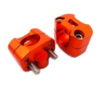 Per Universale Moto CNC Fat 1 1/8'' 28mm Manubrio Morsetto Adattatore Riser Conico Pit Pro Dirt Motor Bike ATV Quad Motocross(Orange)