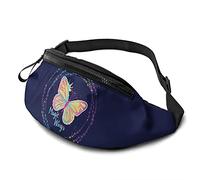 per Uomo Donna, Butterfly Magic Wings con Cintura Tasca a Tracolla Regolabile Borsa a Tracolla Borsa sul Petto per Viaggiare Escursionismo Ciclismo Corsa
