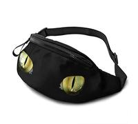 per Uomo Donna, Feline Eye In The Dark con Cintura Tasca a Tracolla Regolabile Borsa a Tracolla Borsa sul Petto per Viaggiare Escursionismo Ciclismo Corsa