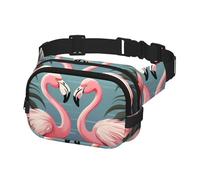 per Uomo Donna Flock of Tropical Flamingos Marsupi Regolabili Borsa a Tracolla per Viaggio